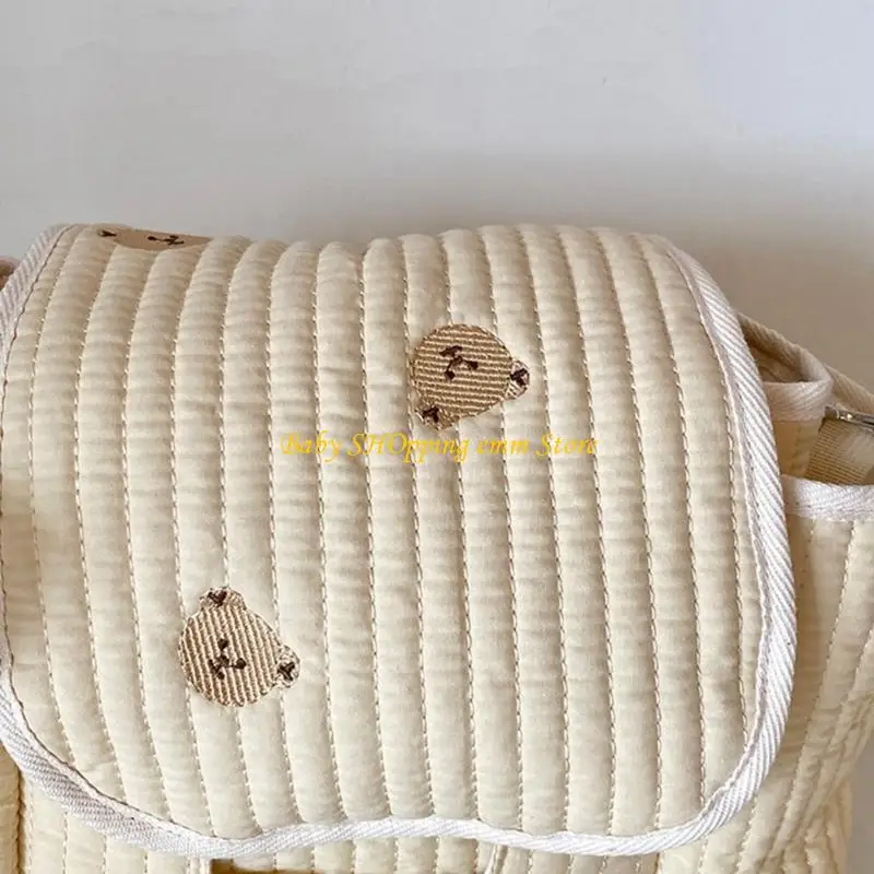 

23GD Pushchair Hanging Bag Diaper Bag Women Travel Bag Shoulder Bag with Bear Pattern