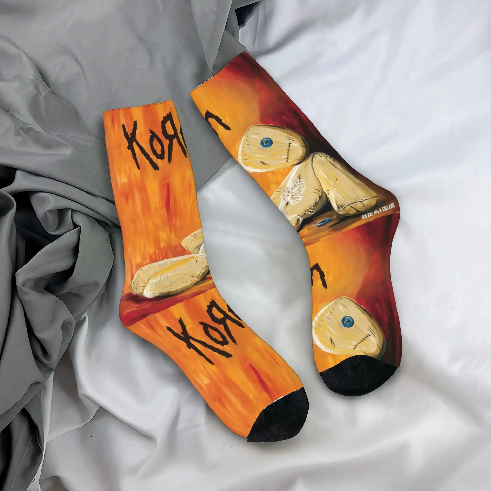 

Men's Socks Korn Music Concert Rock Band World Tour (3) Stockings Non Slip Soft Socks Autumn Kawaii Design Running Sports Socks