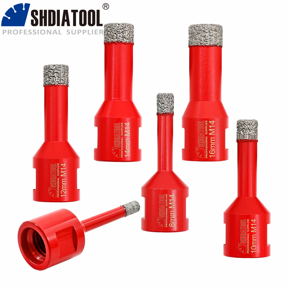 

SHDIATOOL 1Pc Diamond Drill Core Bits M14 Porcelain Tile Stoneware Drilling Crowns Marble Masonry Stone Hole Saw Crowns Opener