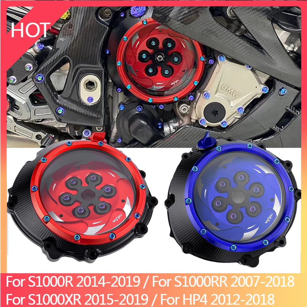 Clear Clutch Cover Spring Retainer Guard For BMW S1000RR 2007-2018 S1000R 14-19 S1000XR 15-19 HP4 2012-2018 S1000 S 1000 R RR XR