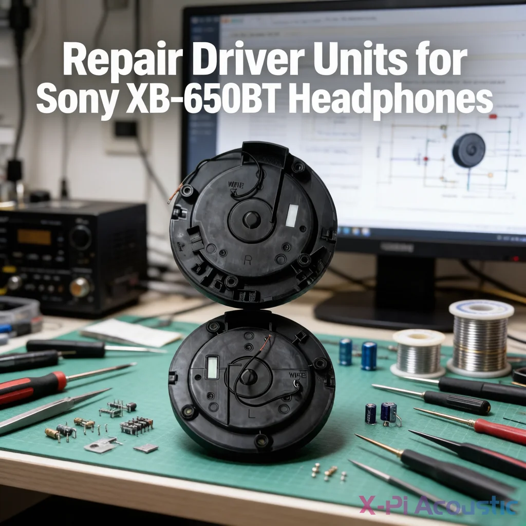 Replacement Speaker Drivers with Housing For Sony MDR-XB650BT Headphones Repair- Easy Install