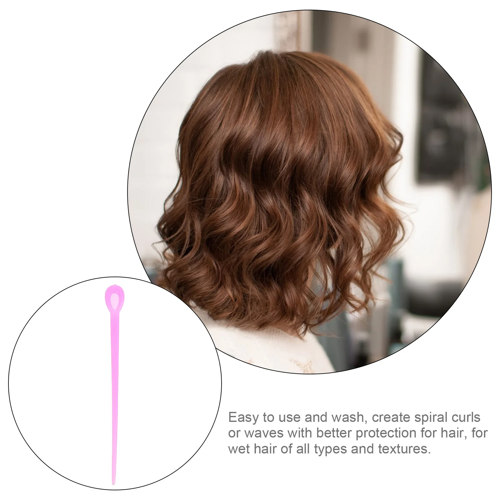 

NOLITOY 2 Pack Hair Curling Pins Roller Clips Styling Accessories for Perming Hairdressing Tools