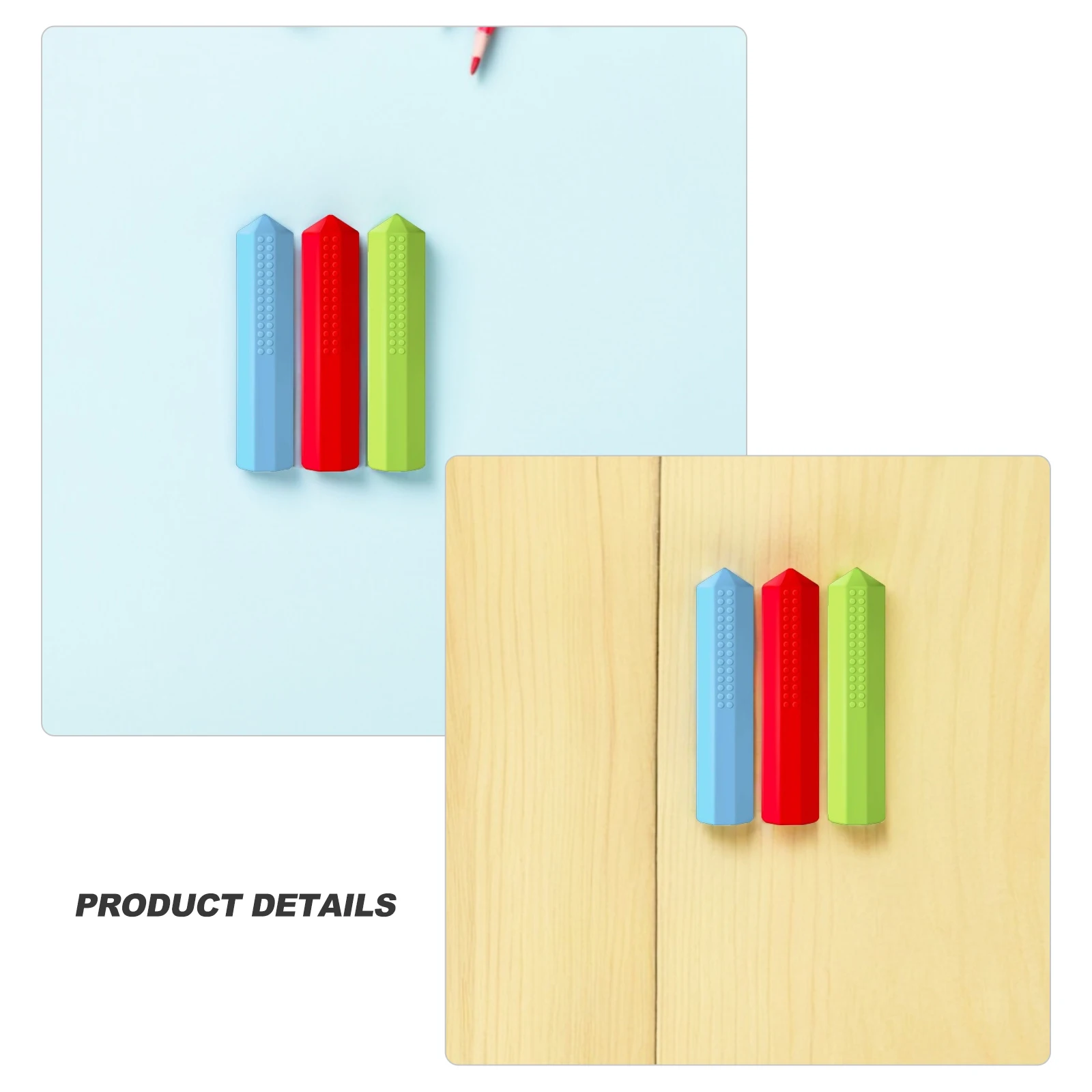 6pcs Silicone Pencil Cover Sensory Chew Pencil Topper For Autism Tactile Therapy Aid Durable Universal Fit Protective Cap For