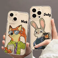 Disneys Zootopia Nick Judy Phone Case For VIVO Y28 V30e Y75 Y03 Y36 Y100 Y17s Y76 Y22s Y16 Y50 Y21 Y20 V29 V23e V21e 5G Cover