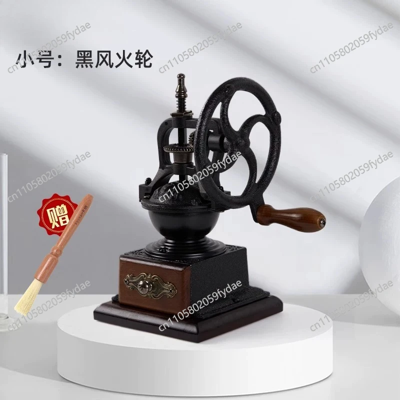 New Hand-cranked Coffee Machine, Hand-cranked Household Small Retro Bean Grinder, Manual Coffee Bean Grinder Utensils