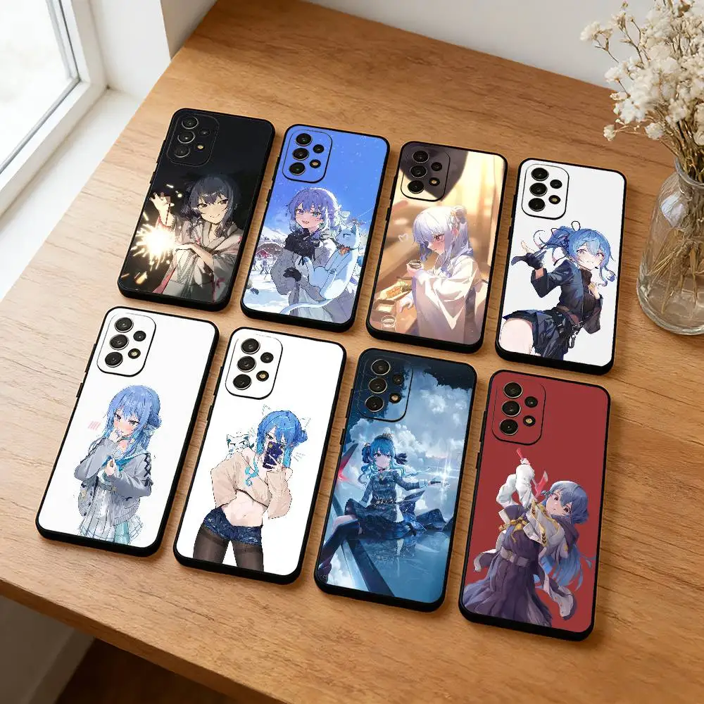 Hoshimachi S-Suisei  Cute VTuber  Phone Case For Samsung S26,S25,S24,S23,S22,Plus,Cover  Black Shell