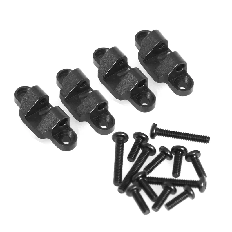 A04F-RC ترقية السيارة السفلى امتصاص الصدمات تصاعد عدة ل LOSI 1/18 Mini LMT 4X4 نحى شاحنة كبيرة RC سيارة ترقية أجزاء Blac #4