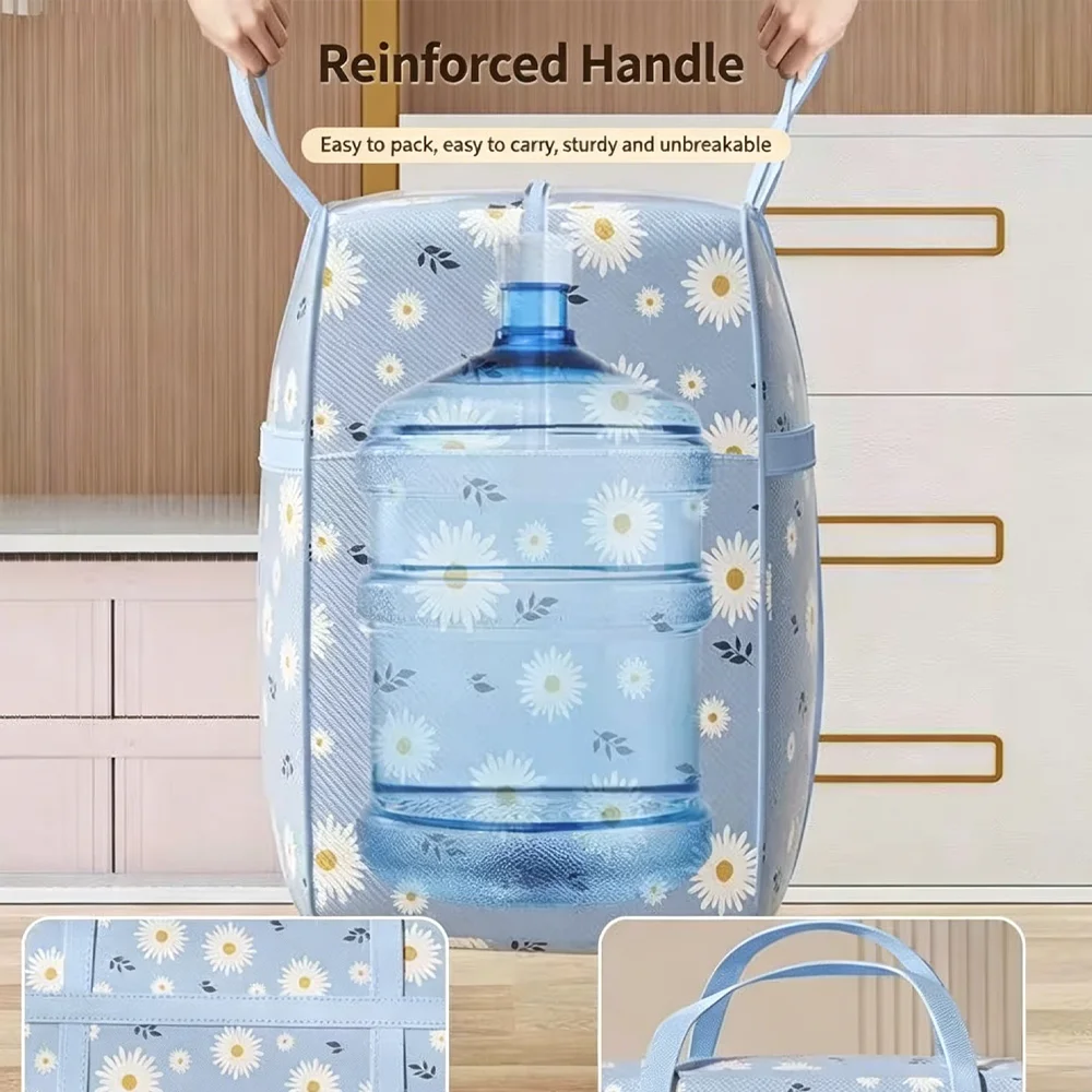 Large Capacity Quilt Storage Bag for Moving Moisture-Proof Clothes & Comforter Packing Sack Home Luggage Organizer
