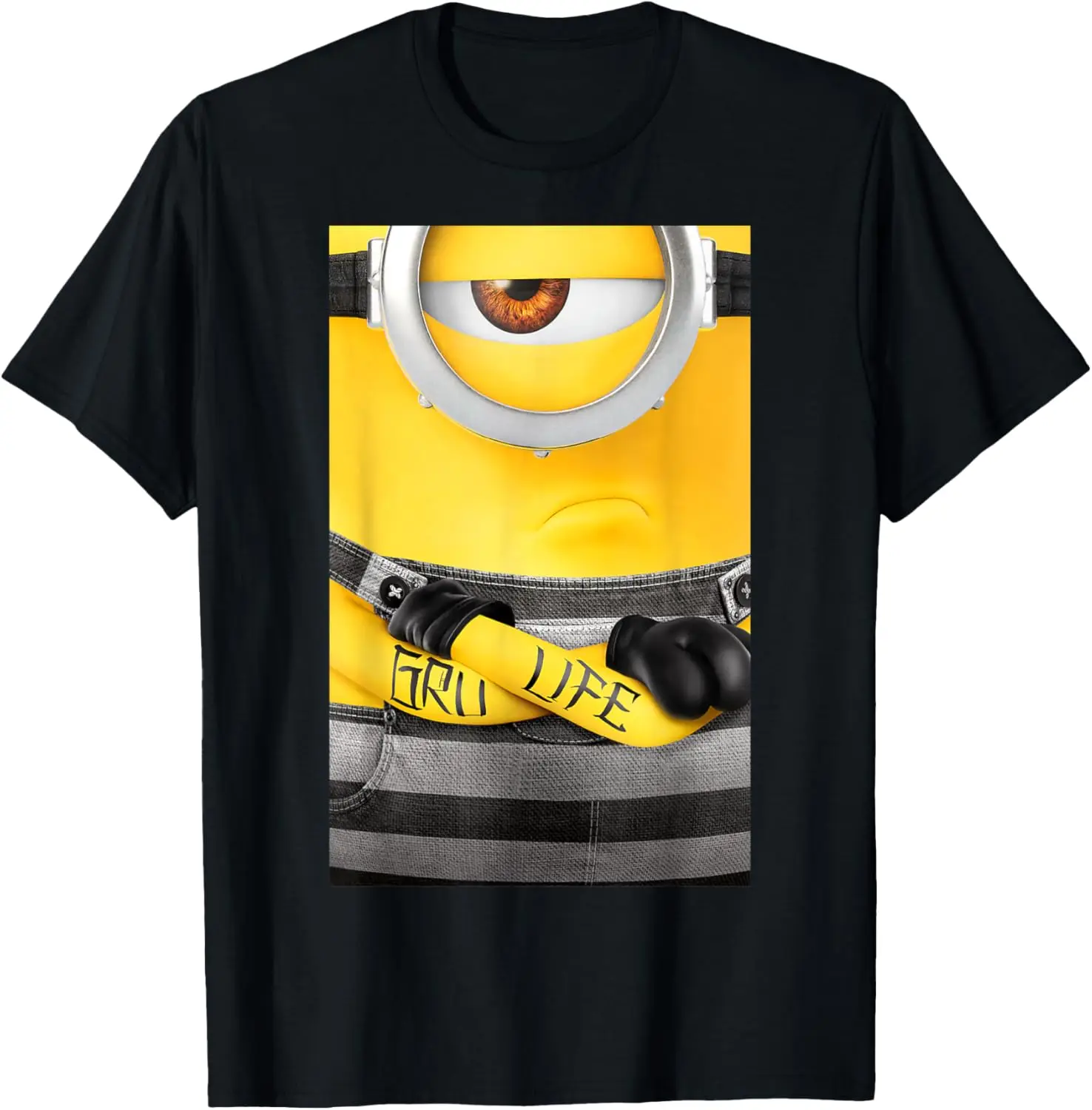 Despicable Me Minions Gru Life Tattoo Graphic T-Shirt