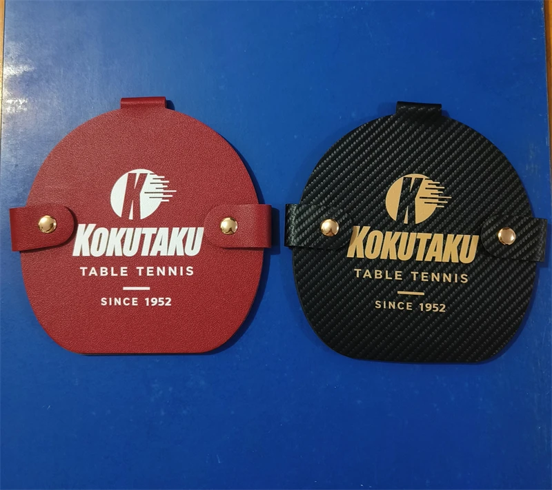 KOKUTAKU PU-Leder Magnetischer Tischtennisschläger-Schutz Tischtennis-Schläger Gummi-Schutzabdeckung Anti-Oxidation – Detail 1
