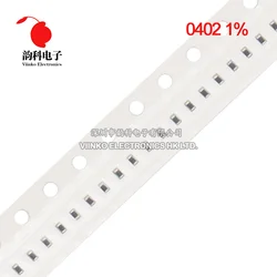 100pcs 0402 1% resistor 1/16W 1.07K 1.15K 1.24K 2.21K 2.49K 2.8K 3.01K 4.02K 4.99K 6.65K 10.2K 12.4K 14K 24.9K 49.9K 105K ohm