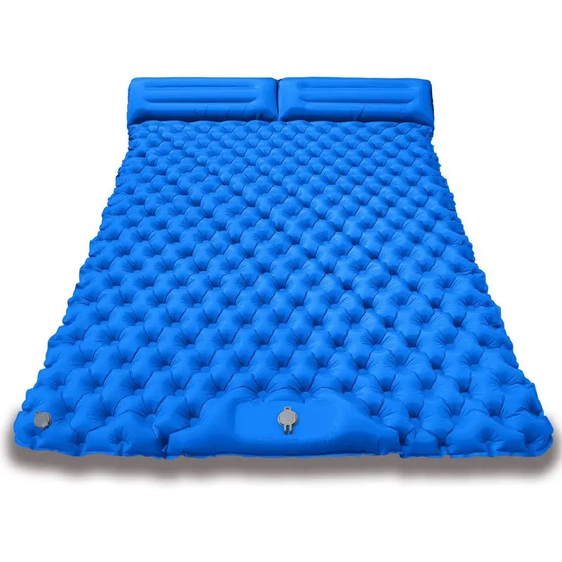 Double Self Inflating Sleeping Pad Thick Moisture Proof Camping Mattress for Outdoor Hiking Backpacking Picnic Mat 2 Person Bed