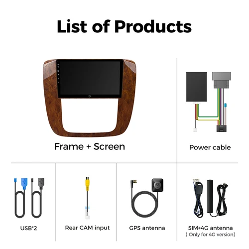 Imagen 2 del producto Ainavi Android 13 Radio de coche para GMC Yukon Chevrolet Tahoe Suburban 2008-2012 Carplay reproductor de vídeo Multimedia navegación estéreo