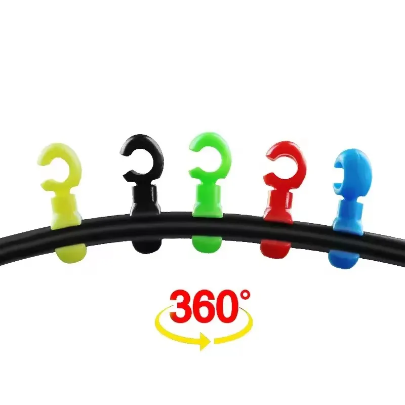 

Bicycle Brake Gear Cable S Style Buckle Hose Guide Black Cross Line Clip Ring Clasp Cycling Accessories for Road Bike