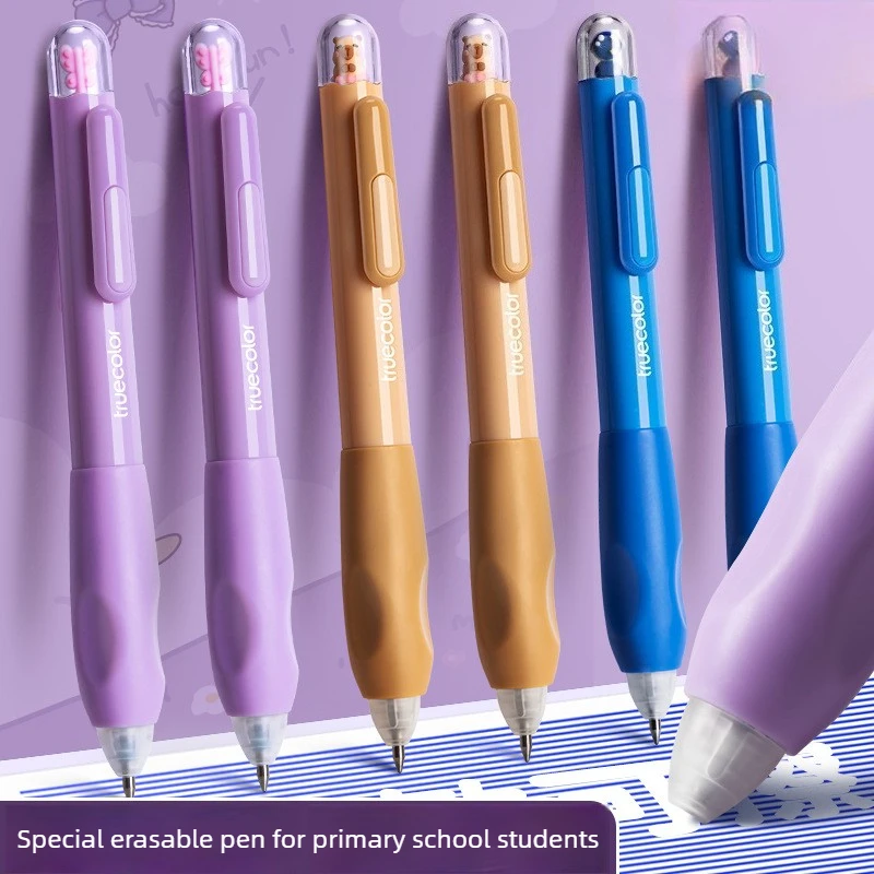 

3Pack Erasable Gel Pens with Silicone Soft Grip 0.5mm Bullet Tip Quick Dry 360 Glide for Students Exams and Office Notes