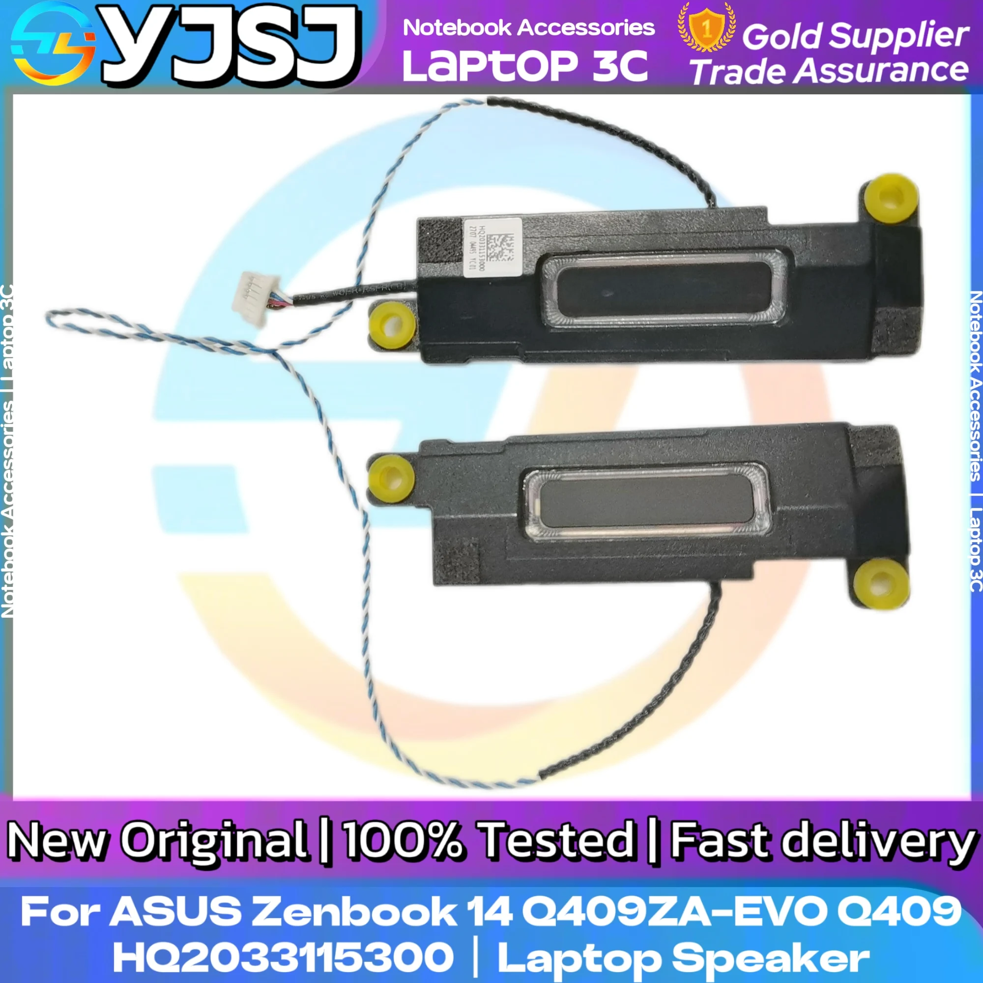 New Original Laptop Speaker For Asus Zenbook 14 Q409 Q409ZA-EVO built-in speaker HQ2033115300 left and right speakers