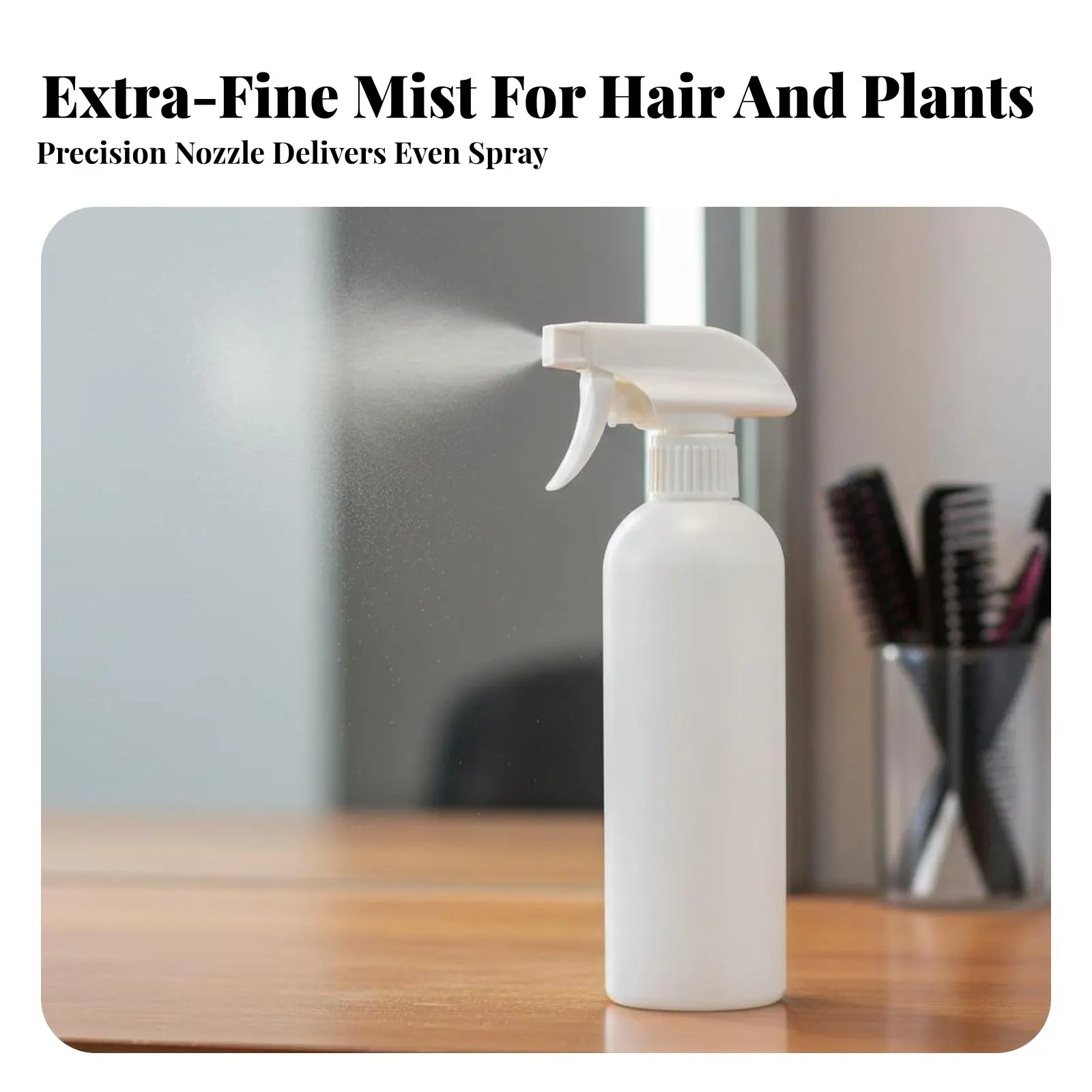 Fine Spray Spray Bottle Leakproof Fine Spray Dispenser 500ml Plant Mister Resistant Refillable Plastic Dispenser Stable Base