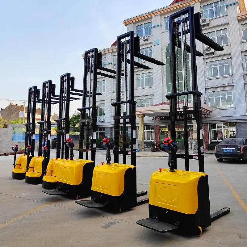 Full Electric Battery Forklift Stacker electric Pallet Stacker 1500kg electric Forklift 1.2ton 1.5ton 2ton  3m 4m For Warehouse