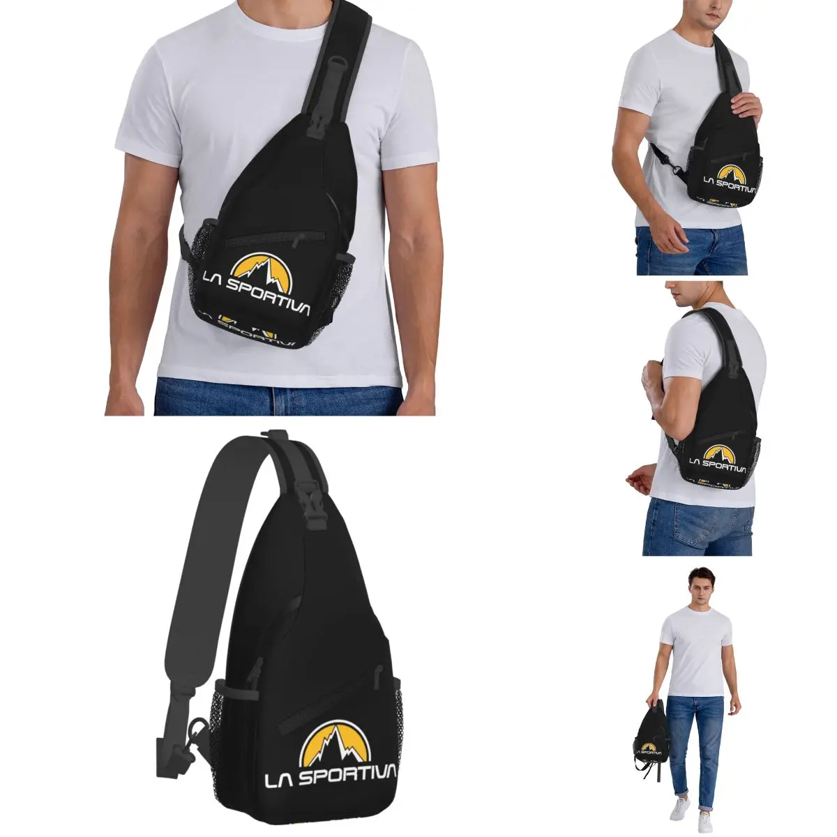 La Sportiva-Mochila pequeña para deportes al aire libre, bolso de hombro cruzado en el pecho, informal