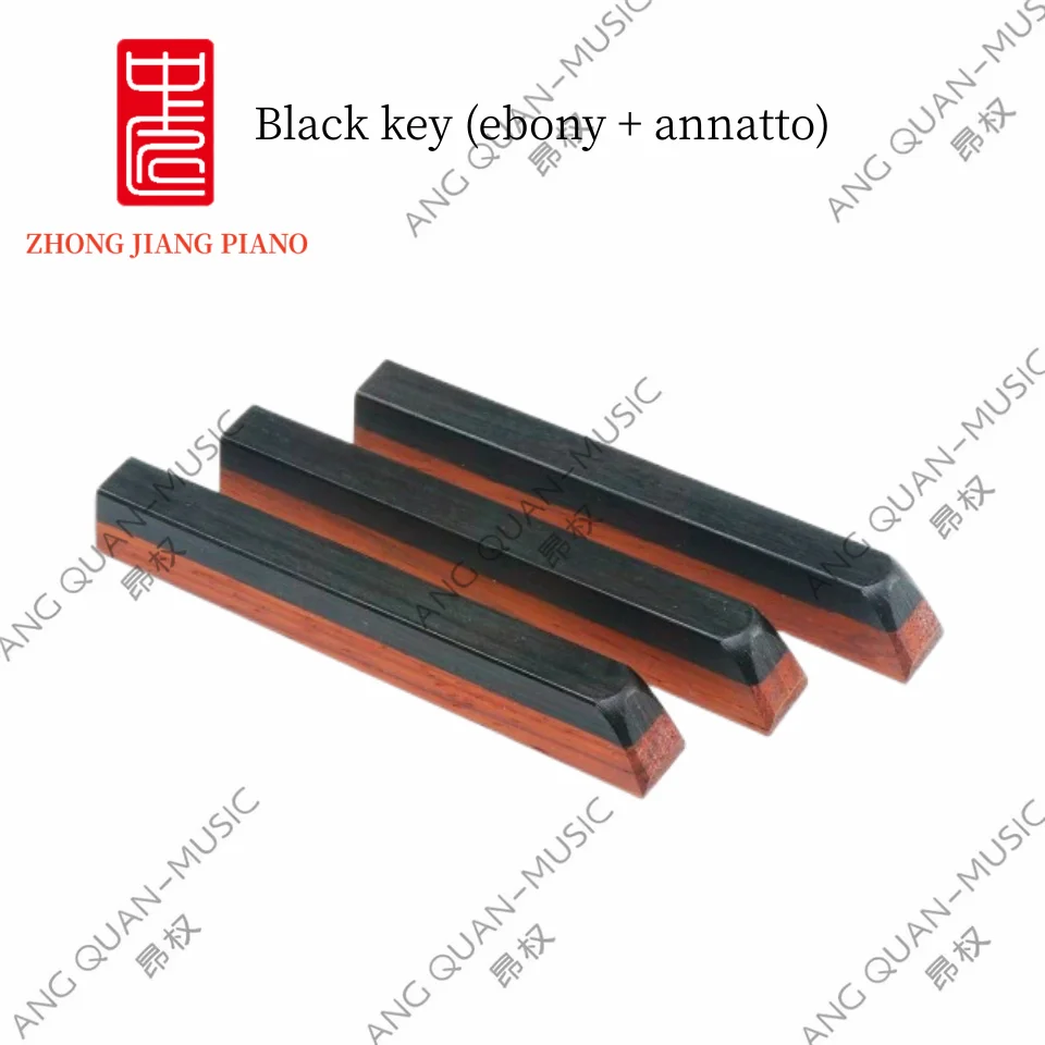 High quality Piano Repair Tools Black Key Piano Accessories Spare Parts Black (Ebony + Annatto Material)( Ebony Material)