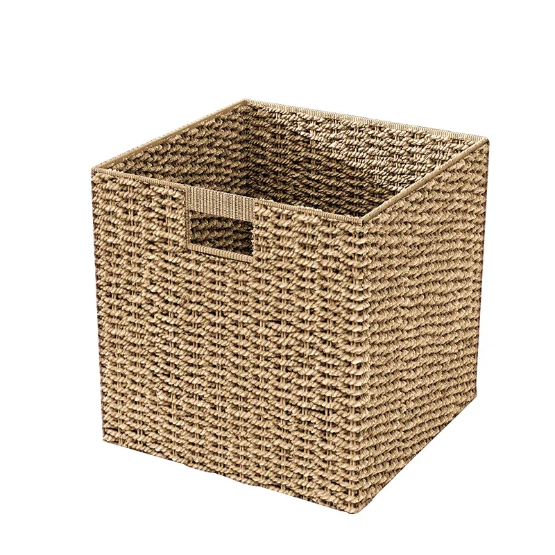 

Household clothing locker handmade rattan snack storage basket