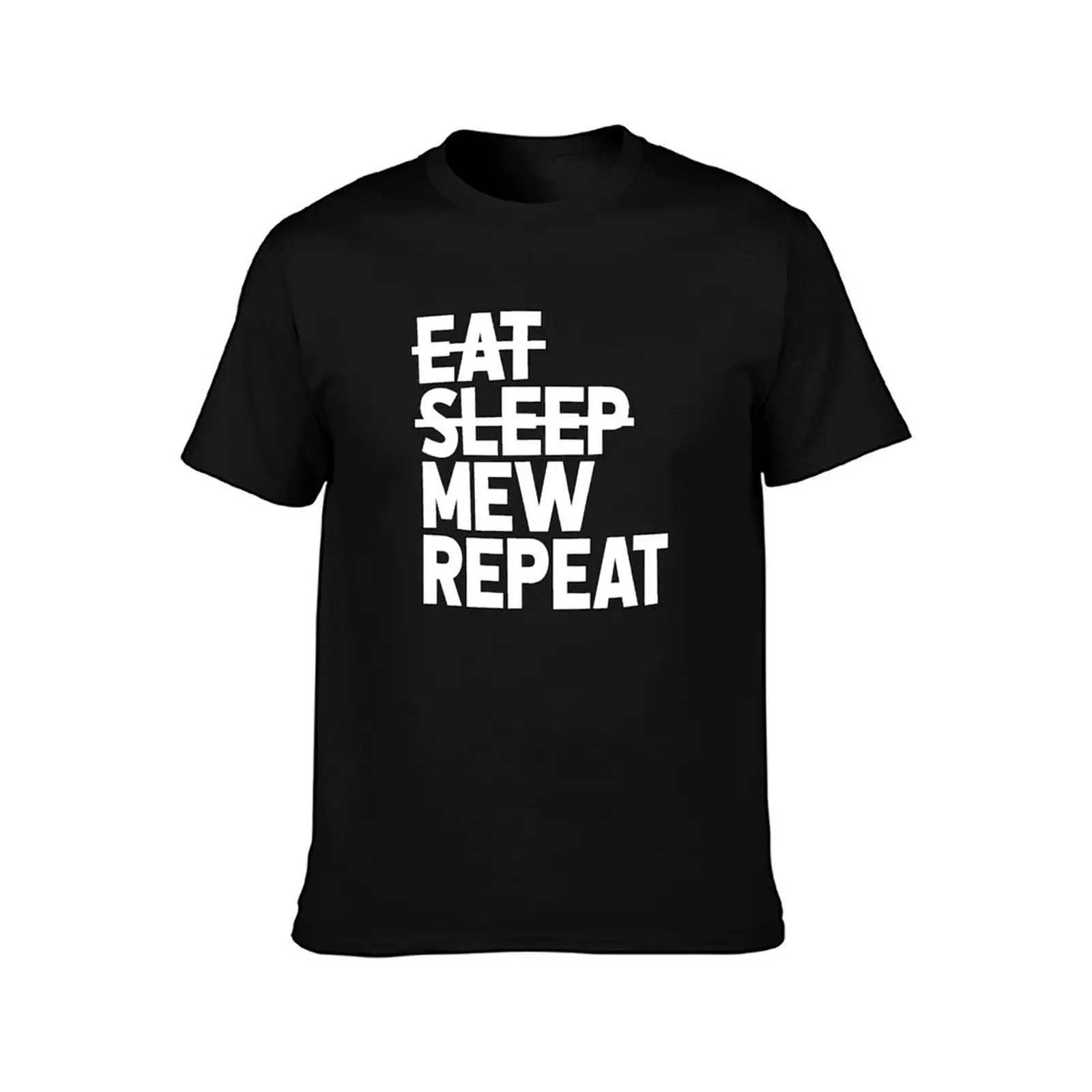 Mewing T-Shirt Big and Tall Gym T-Shirt