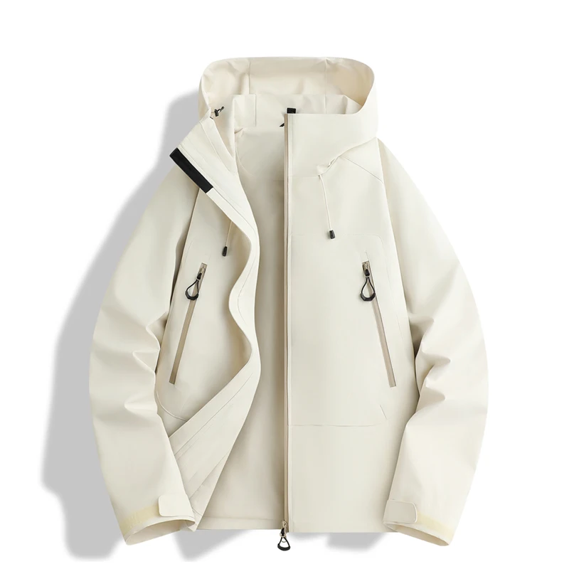 

Spring and Autumn Unisex Single layer Hooded Stormtrooper Outdoor Thin Waterproof Mountaineering Robe Compass Jacket
