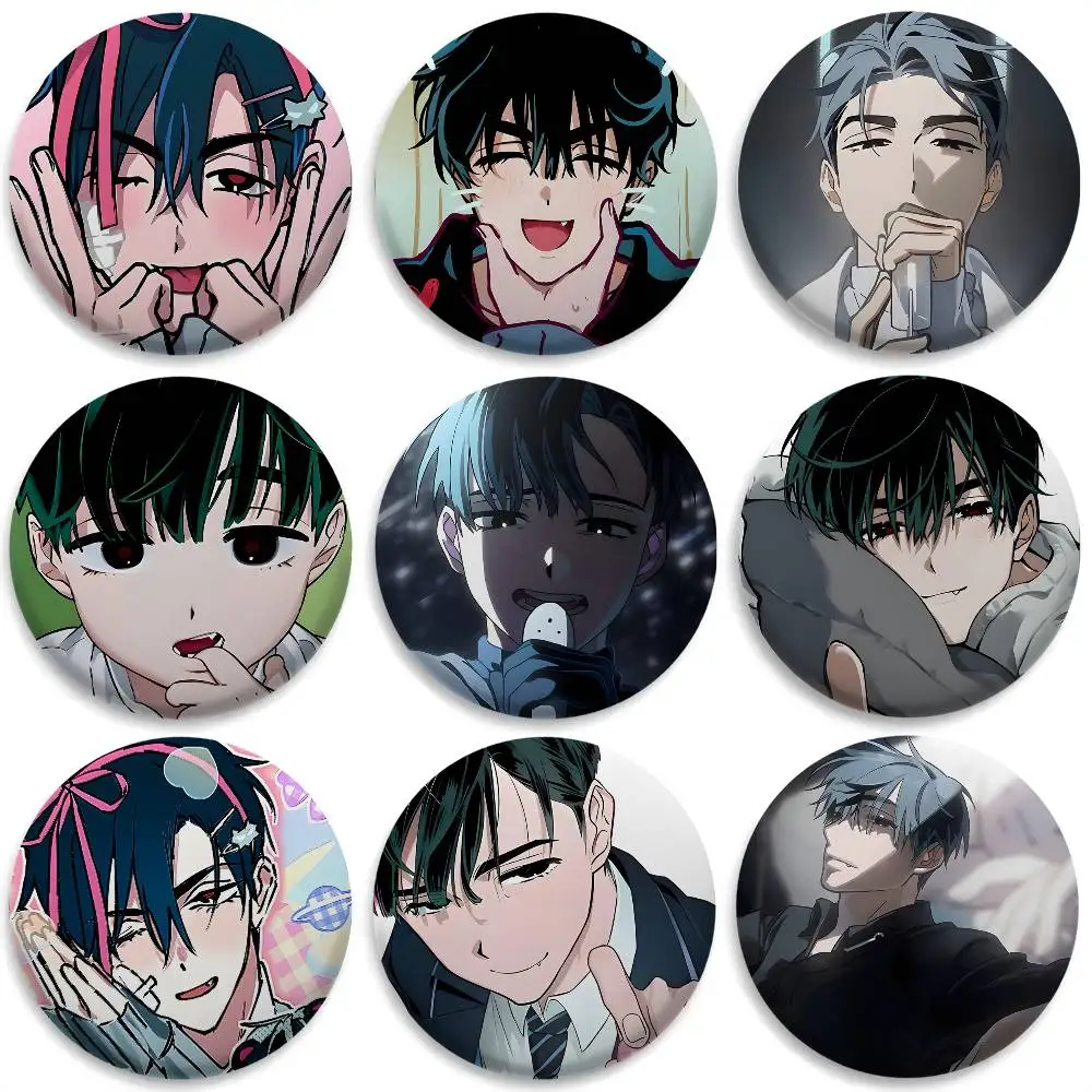 A-Alien Stage Ivan Anime Boy Badges Round Exquisite Badge Brooches Creative Pins For Clothes Hat Backpack Gift Accessories