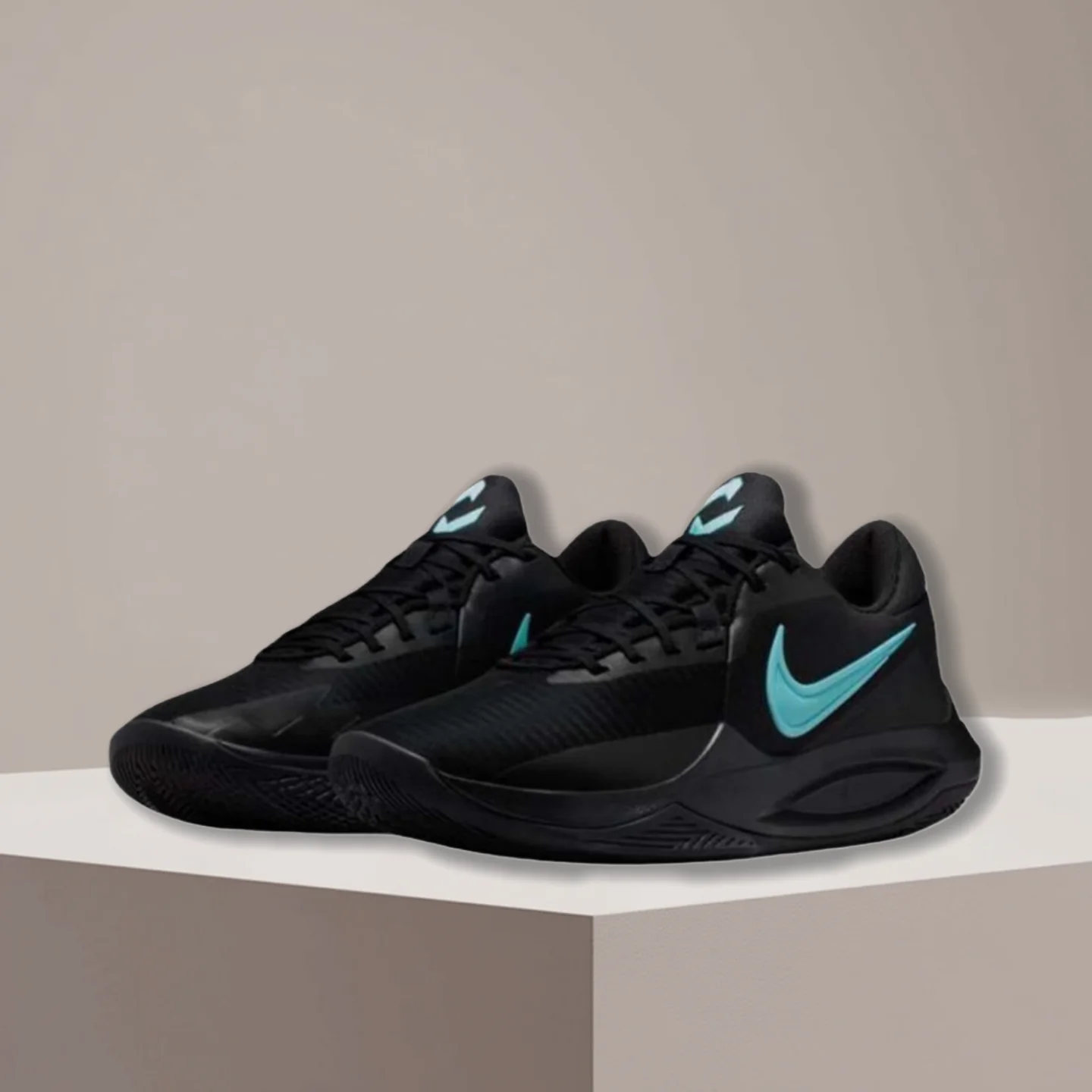 

Nike Precision 6 Unisex Black/Blue Slip-Resistant, Durable, Comfortable Low-Top Retro Basketball Shoes IO7605-040