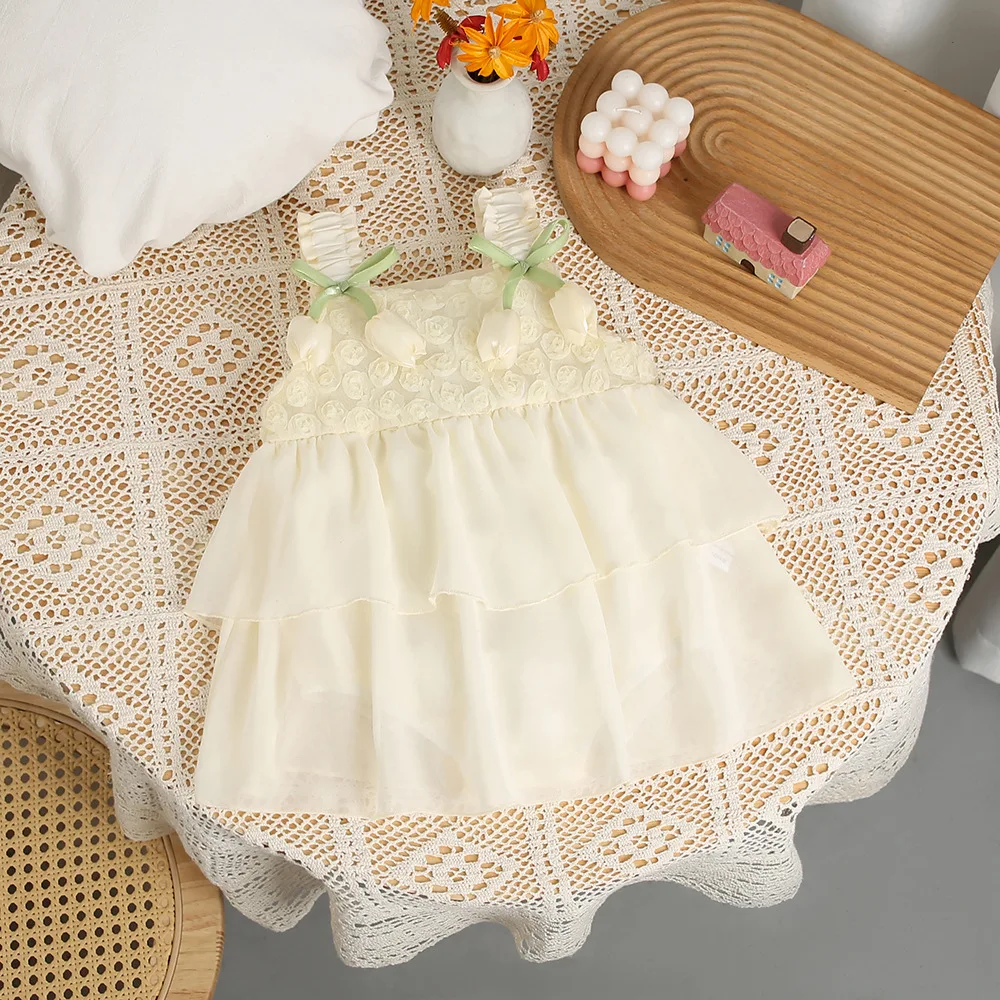 Newborn Baby Clothes Baby Summer Style Sleeveless Bag Fart Skirt Princess Super Cute Suspender Summer Dress