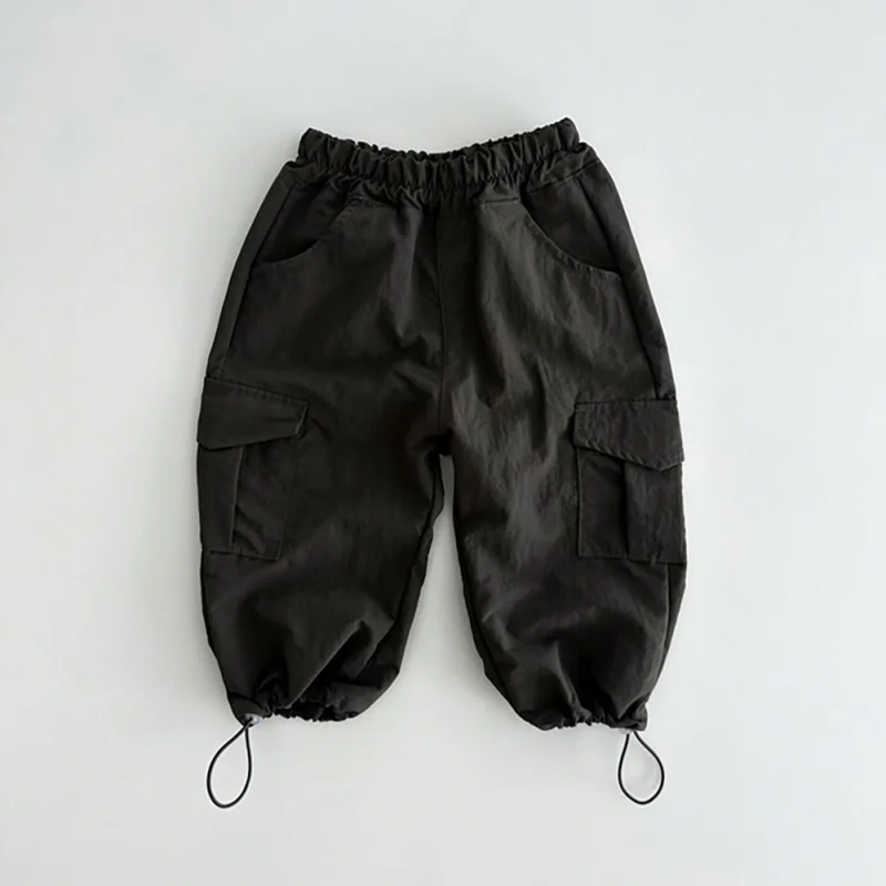 Ins Children's Fashion Pant Overalls for Girls Boys Clothing 1-3 Years of Baby Kids Solid Color Cotton Trend Trousers