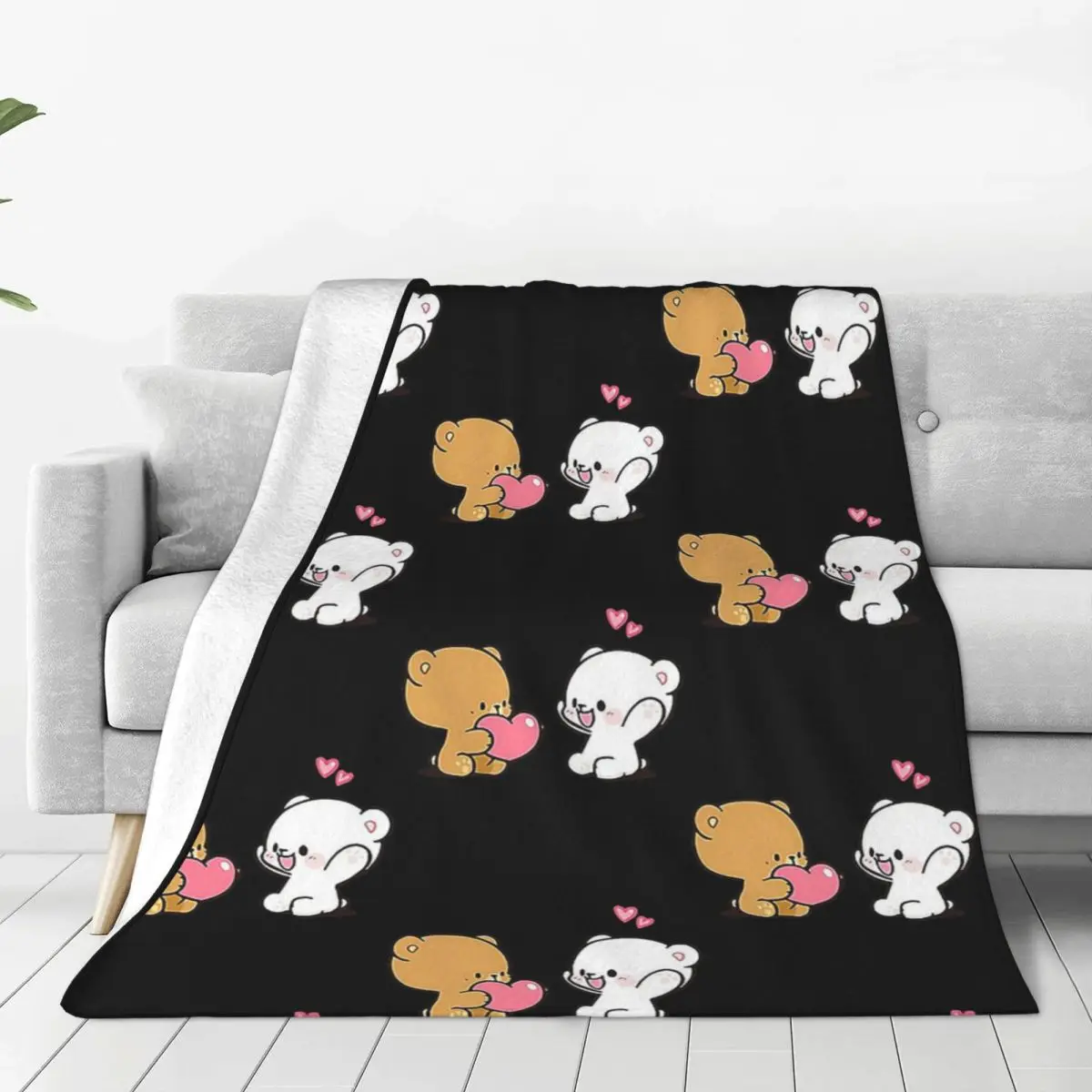 Cute Milk Mocha Blanket Flannel Super Soft Sofa Throw Blankets For Couch Bedding Outdoor Throws Bedspread Quilt