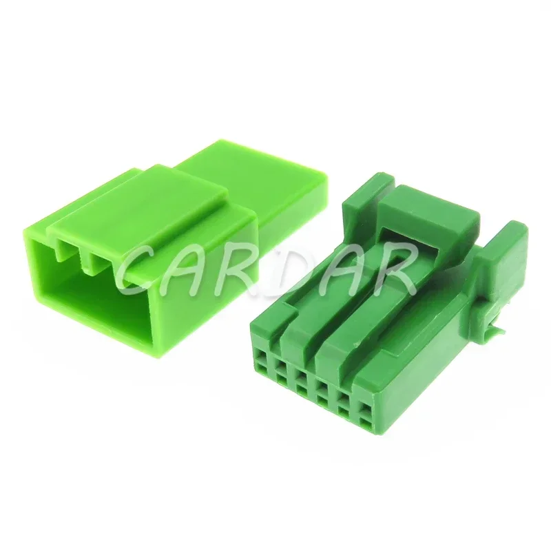 1 Set 6 Pin Auto Cable Harness Connector AC Assembly Daytime Running Light Socket For Honda Ford IL-AG5-6S-S3CI IL-AG5-6P-S3CI