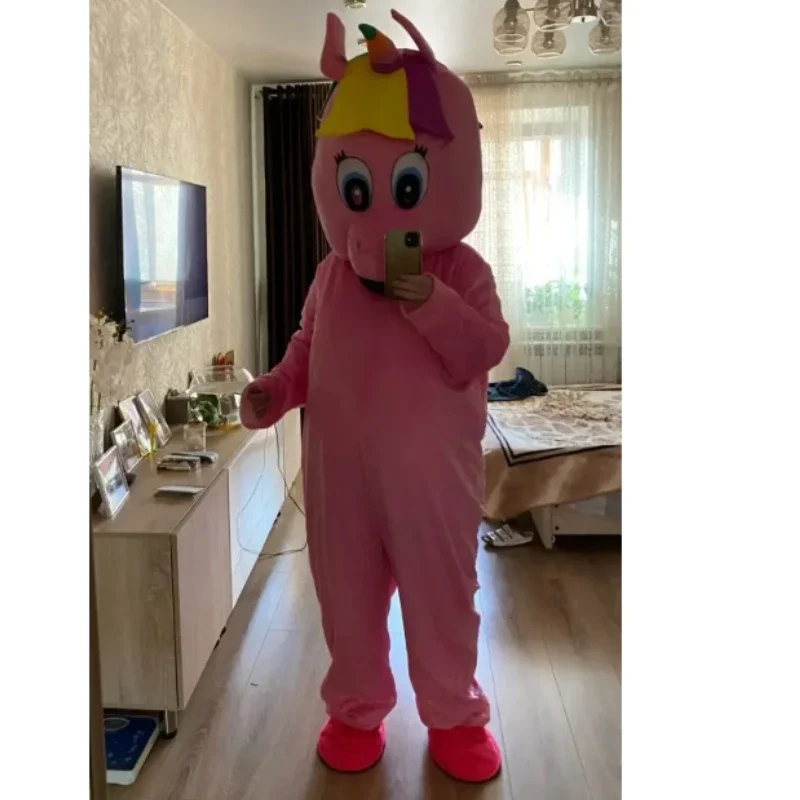 تأثيري حلي يونيكورن BUTTERCUP الحصان التميمة حفل الإعلان عيد ميلاد الحيوان كرنفال حفلة الدعائم التميمة