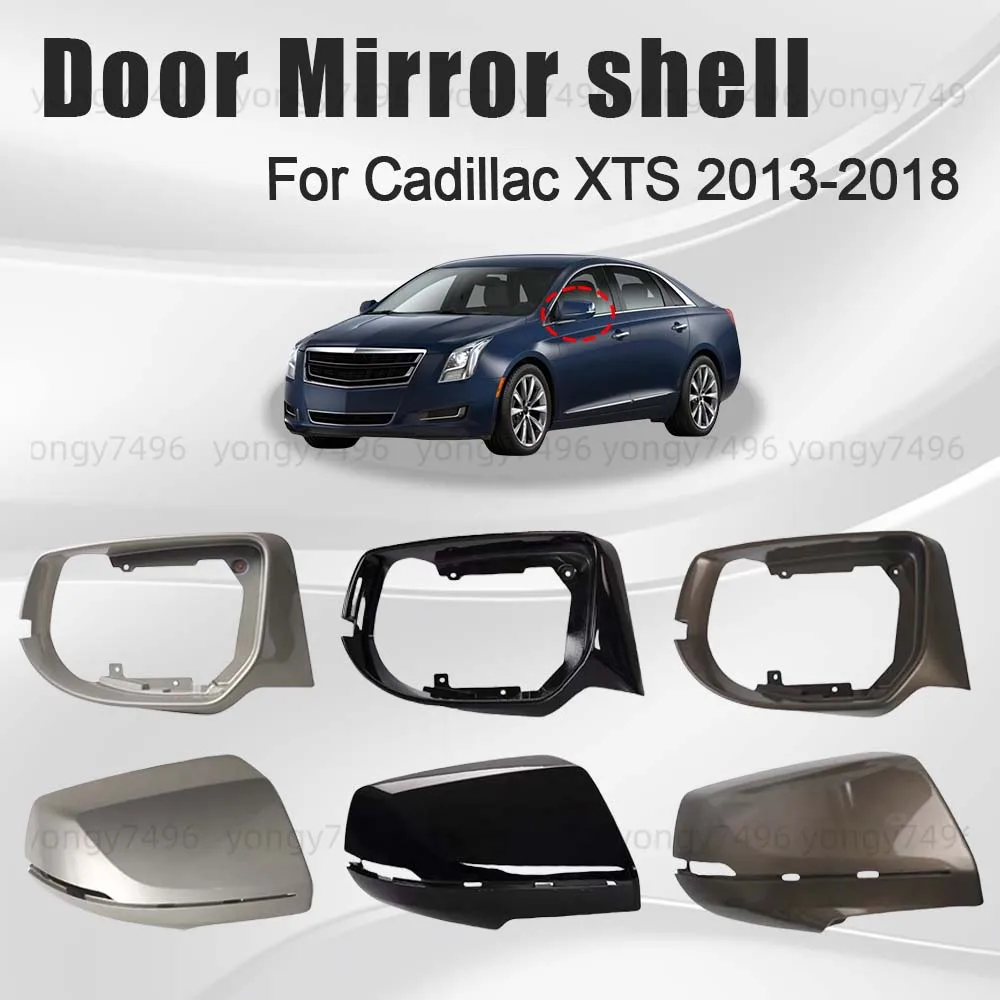 

Protective Cover Black White Golden Dark Brown Door Mirror Shell For Cadillac XTS 2013-2018 Lens Picture Frame Bright Strip