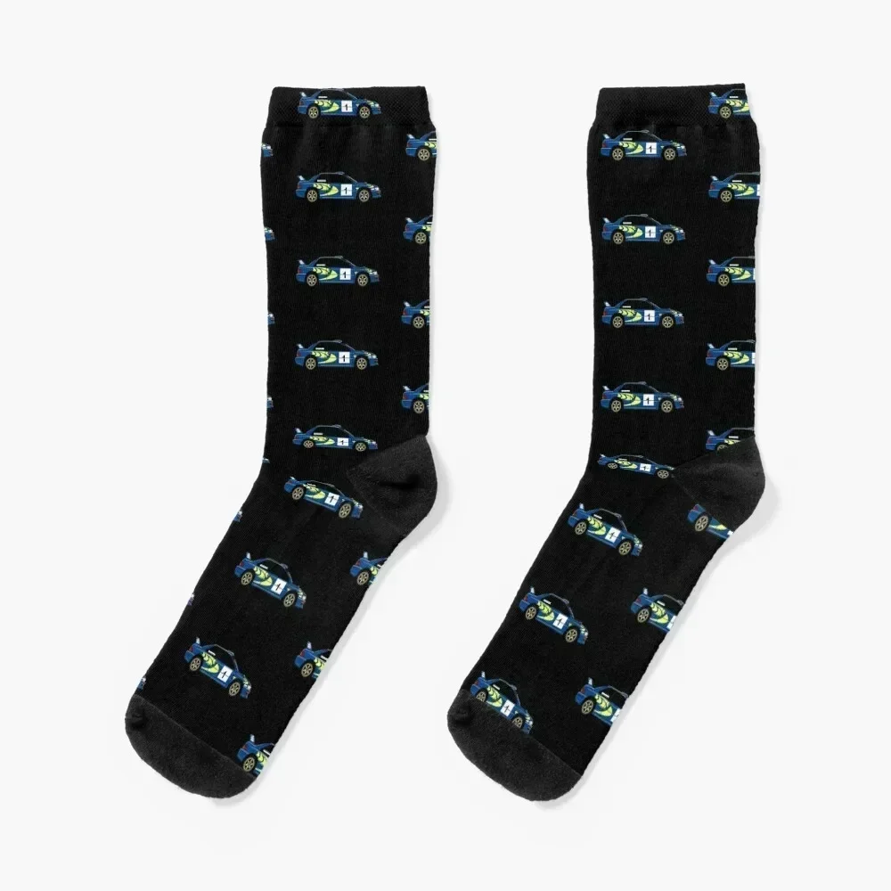 

Impreza WRC Rally Car Socks FASHION basketball Novelties Socks For Man Women's