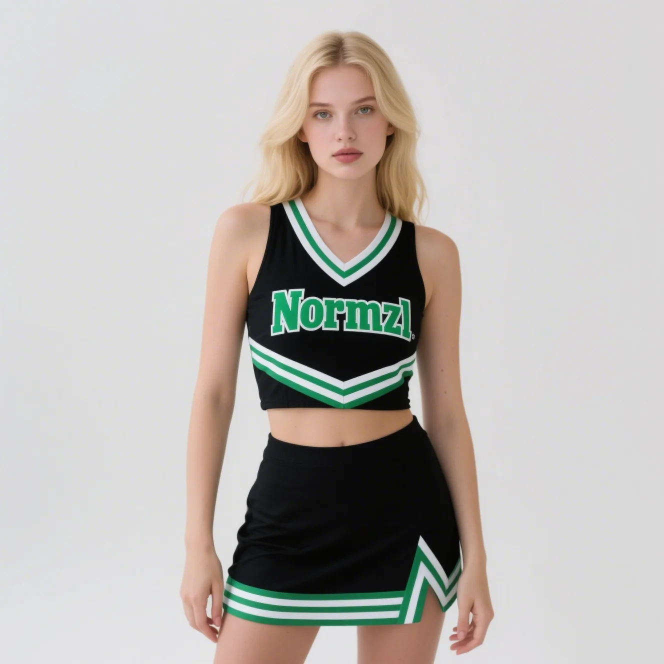 Uniformes latéraux personnalisés, uniforme de pom-pom girl de ligue scolaire