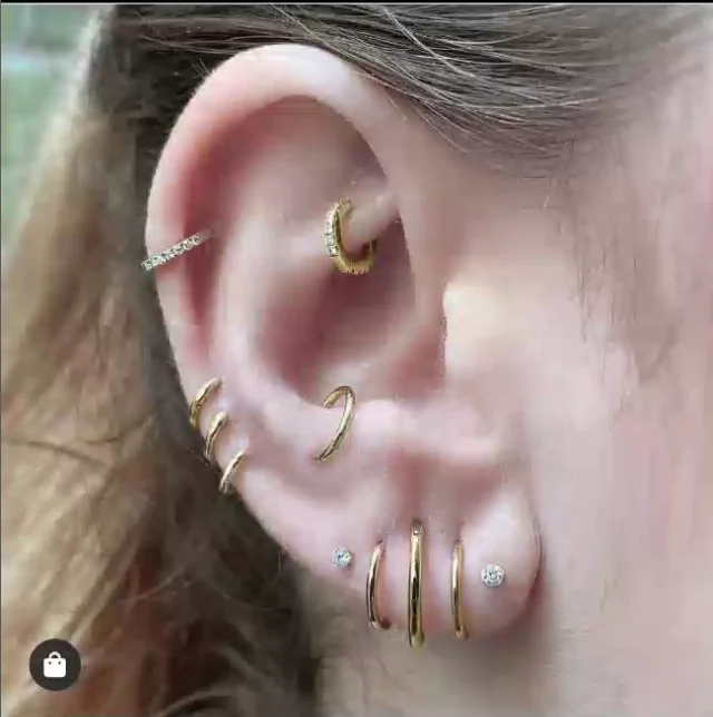 Kreis Runde Piercing Daith Septum Hoop Ohrringe Edelstahl Ohr Knorpel Helix Snug Tragus Lappen Nase Ring Earing Schmuck – Detail 7