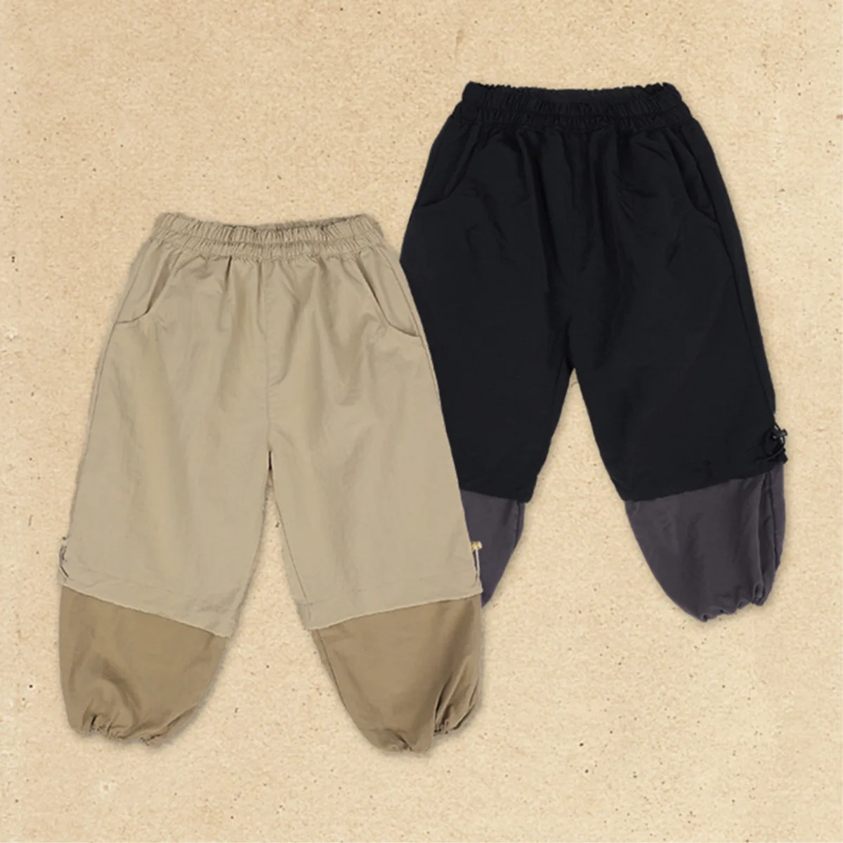 

2025 Autumn New Children Casual Pants Solid Boys Cargo Pants Baby Loose Trousers Toddler Girls Harem Pants Kids Clothes