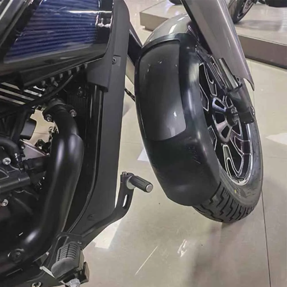 For QJMOTOR SRV400 SRV 400 Front Mudguard Lengthens Mudguard Tiles Widens  new