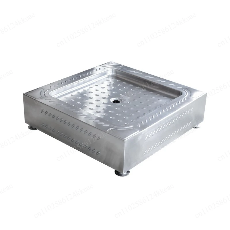 Thickened 304 stainless steel shower room chassis, RV bathroom bathroom bathroom non-slip base square floor support