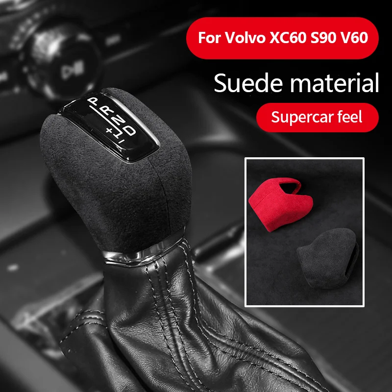 

for Volvo XC60 XC90 S60 S90 V60 V90 2020 2021 2022 2023 Car Gear Shift Knob Cover Shift Sticker Decorations Interior Accessorie