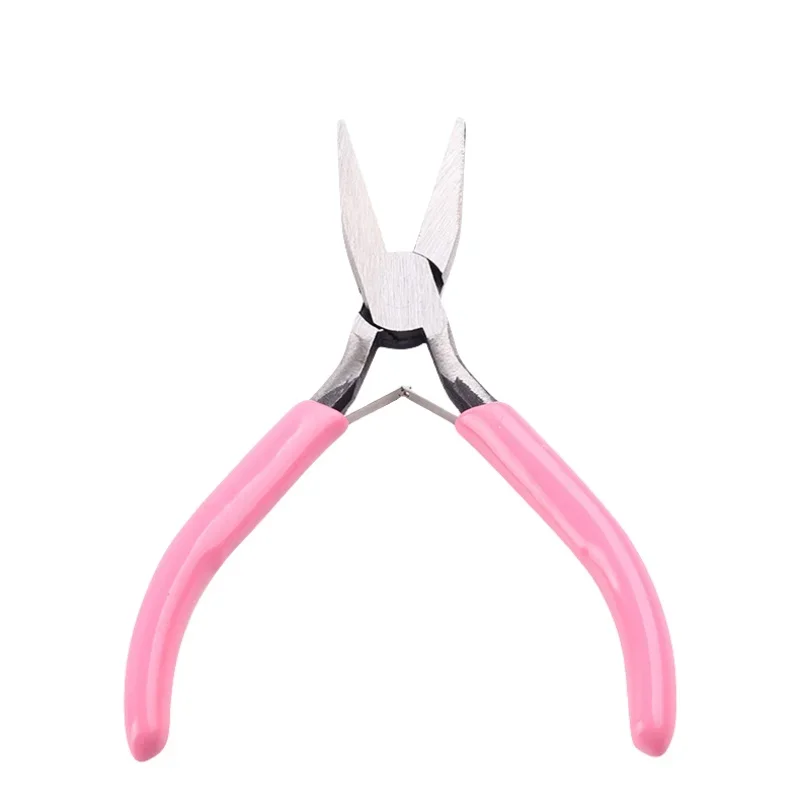 Pink Multifunctional Anti-Slip Handle Pliers Jewelry Tool Stainless Hardware Fabrication Tools Kit for DIY Jewelry Making