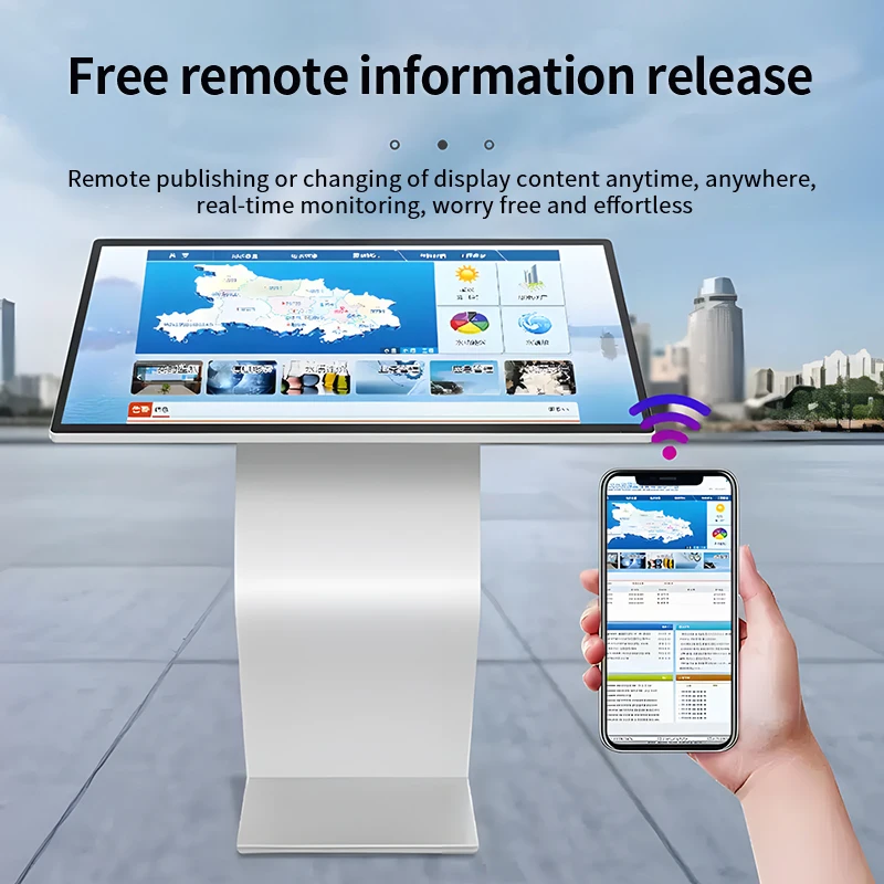 All-in-One Interactive Screen Kiosk Multi-Size Display with LCD Touch Inquiry for Self-Service Business Advertising