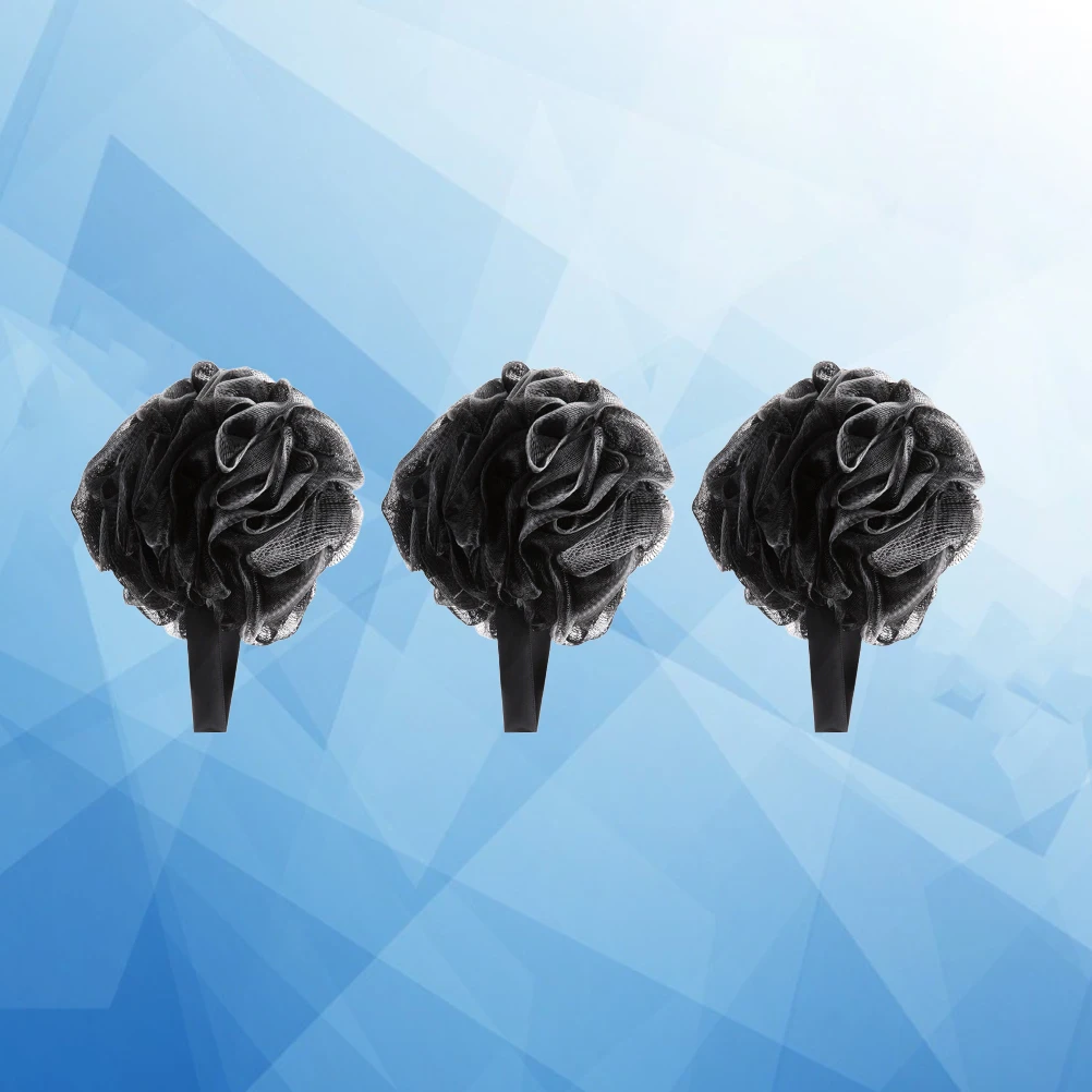 

3 Pcs Bath Ball Bath Puff Honeycomb Sponge PE Natural Bathroom Accessories Bubble Making Net Soft Comfortable Exfoliate Clean