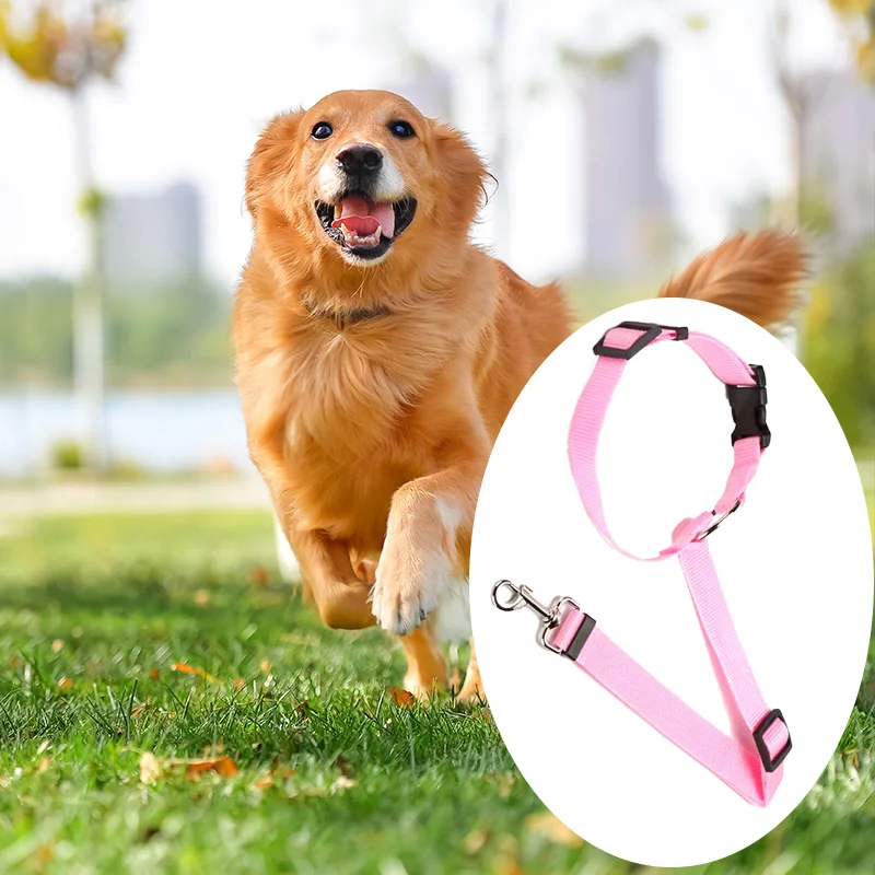 1pc Pet Supplies Pet Car Seat Belt Dog Car Leash Round Ring Back Seat Retractable Cat Dog Leash