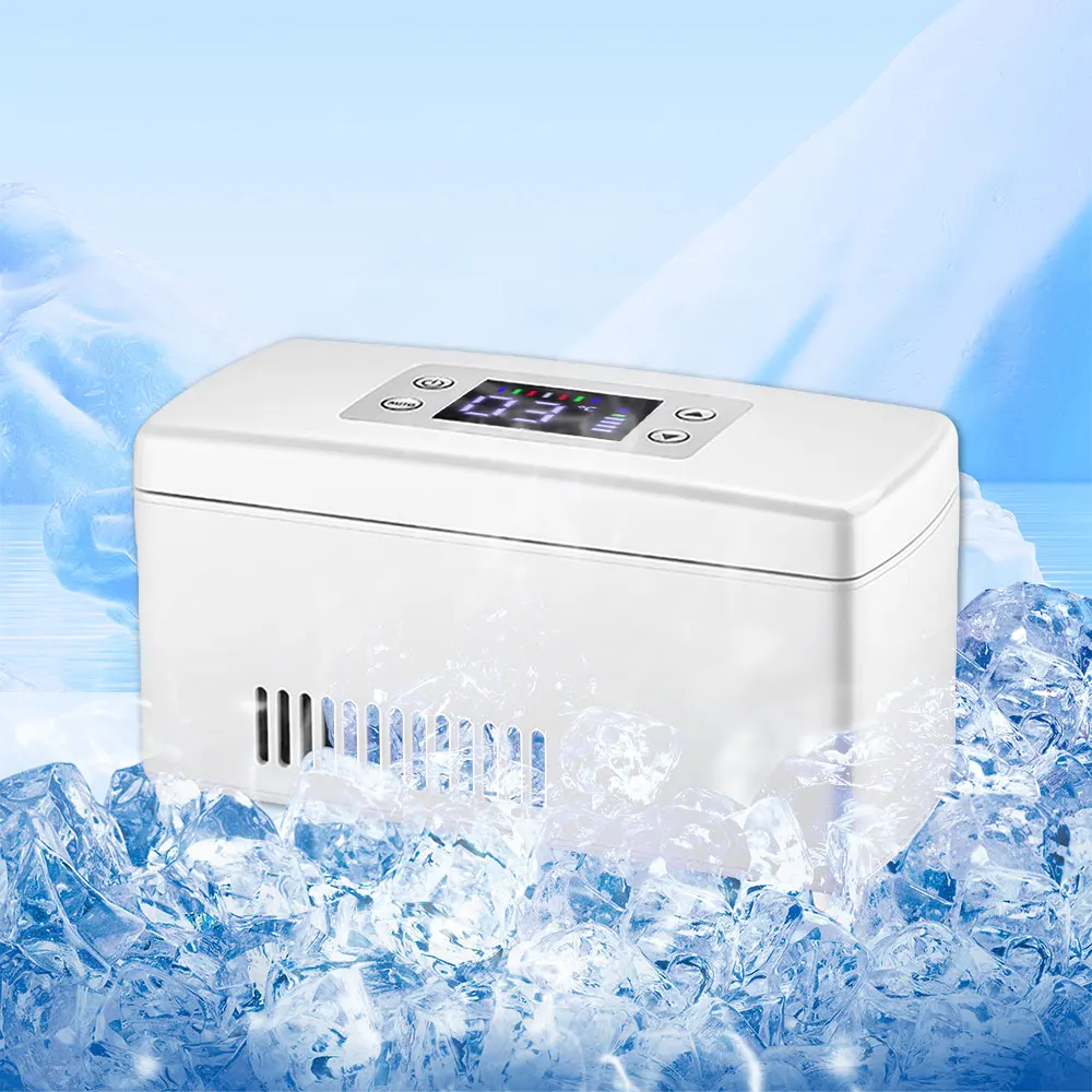 

Insulin Cooler USB Mini Refrigerator Box Portable Travel Case With LCD Display For Storage Medicine Home Trave 10200mAh Battery