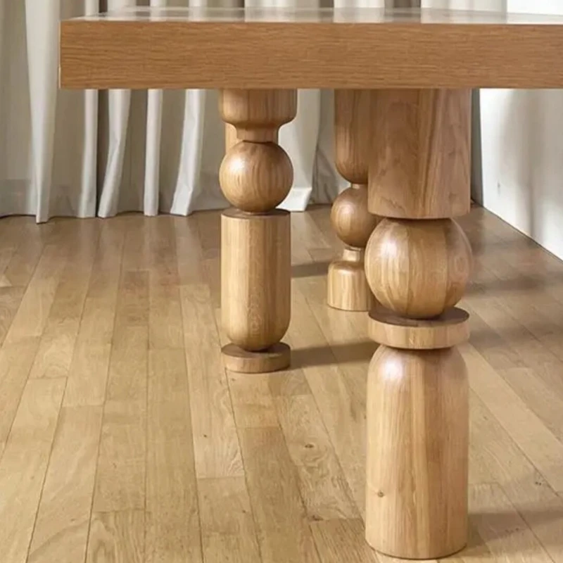 French Retro Solid Wood Bar Feet Creative Gourd Table Legs Designer Furniture Support For Home Bar Counter Table Decoration