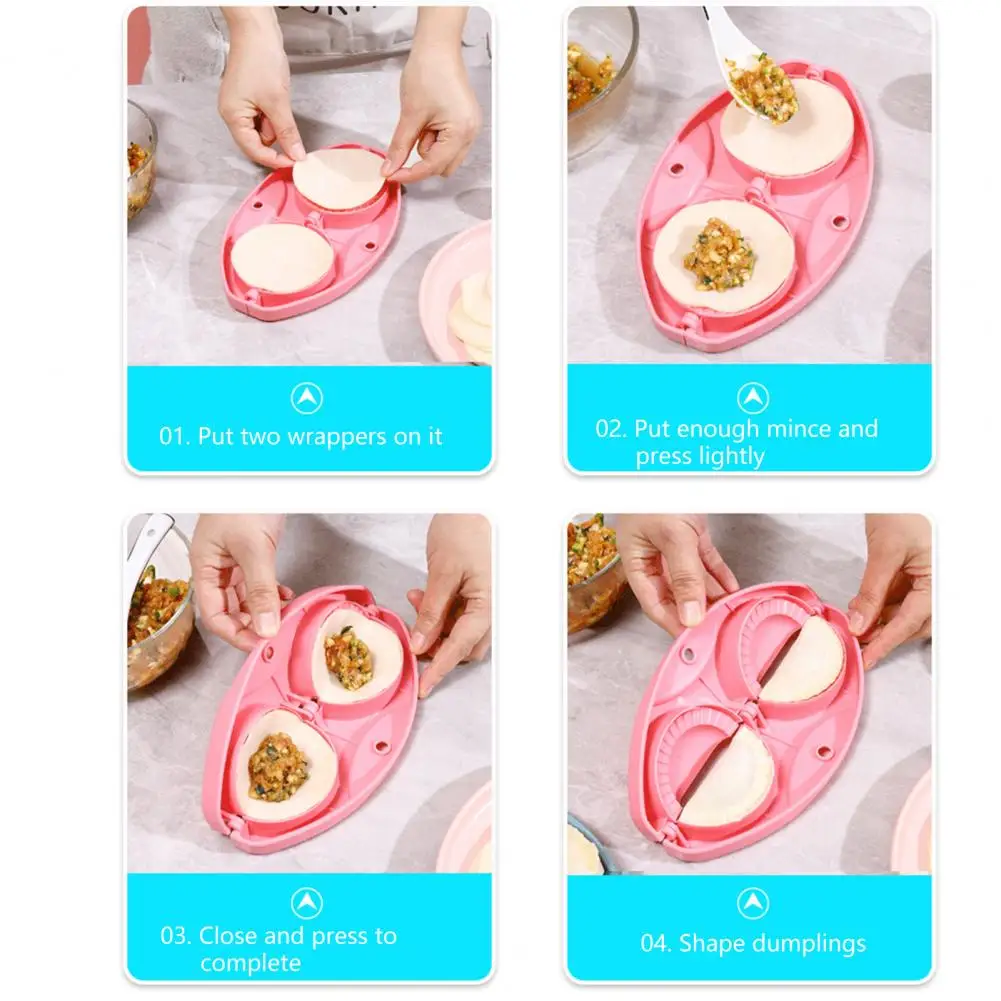 Reusable  Durable Ravioli Dumpling Skin Mold Plastic Ravioli Mold Lightweight   for Restaurant