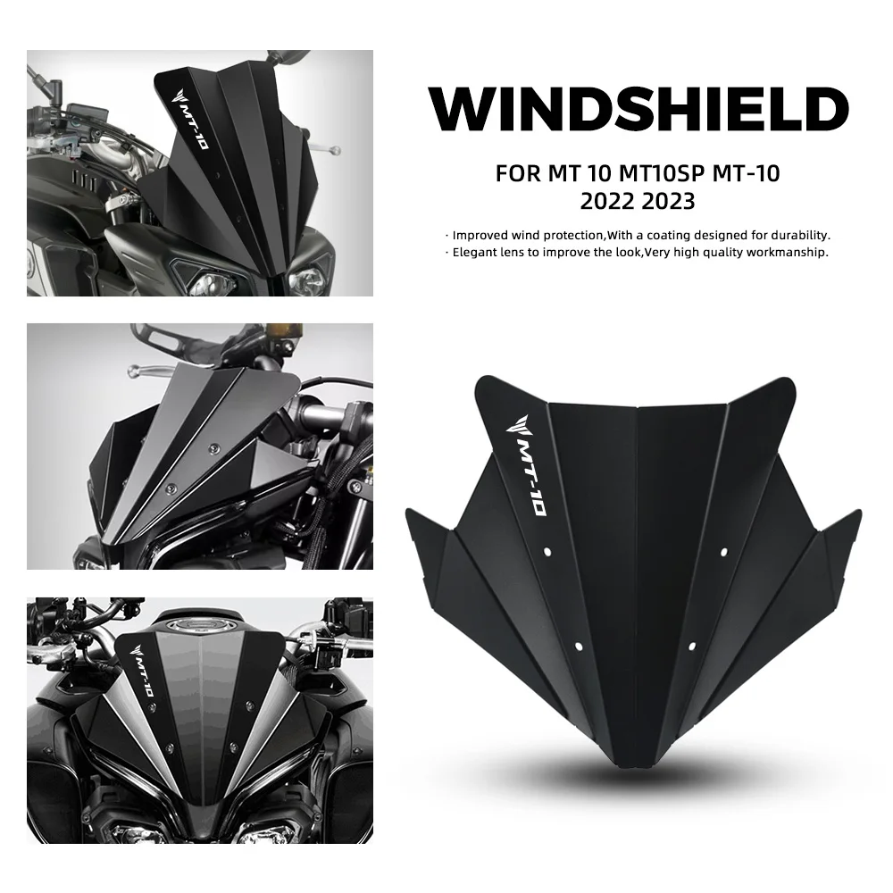 

For YAMAHA MT-10 2022 2023 2024 Motorcycle Accessories Windshield Fairing Wind screen Decorate Deflector Accessories MT10 SP